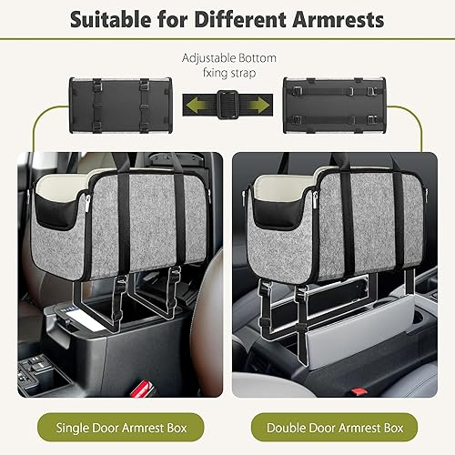 18 lbs Large Dog Car Seat Pet Center Console (Width 9in) Seat Puppy Cat Travel Portable Booster