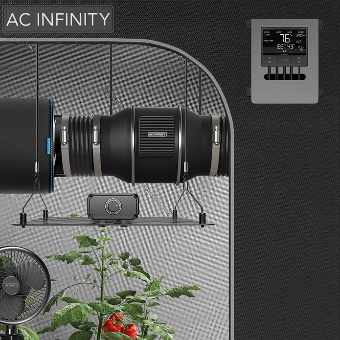 OPEN BOX AC Infinity CLOUDLINE PRO T8, AI-CLT8  Quiet 8” Inline Duct Fan with Temperature