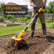 DEMO QESOO Brushless Garden Tiller Cultivator Compatible with Dewalt 20V Max Battery-MFBRTL-01 TOOL ONLY
