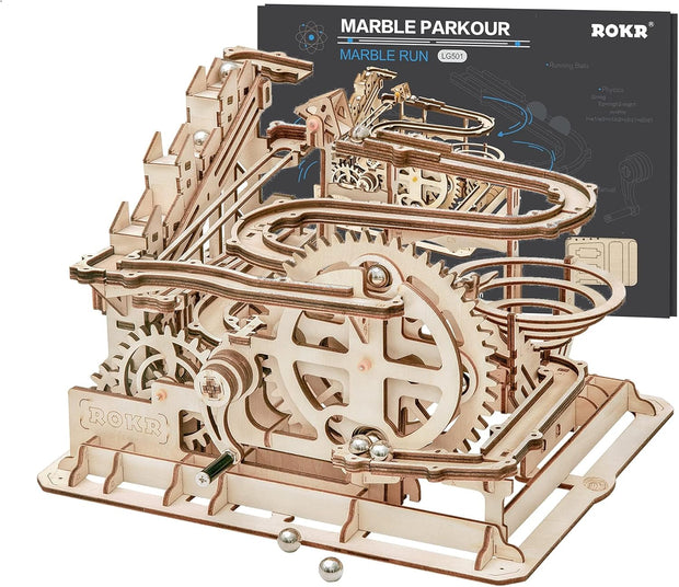 ROKR Marble Run Wooden Model Kits 3D Puzzle Mechanical Puzzles - LG501