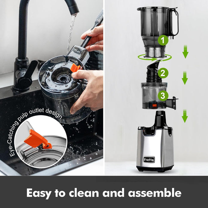 USED/LIKE NEW Fretta Cold Press Juicer, 5.3