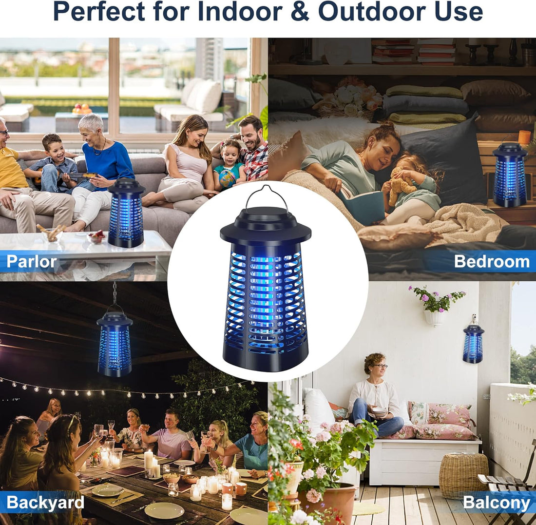 KIMAZO Electric Mosquito Insect Repellent Outdoor Indoor Fly Zapper Trap for Home Garden Backyard