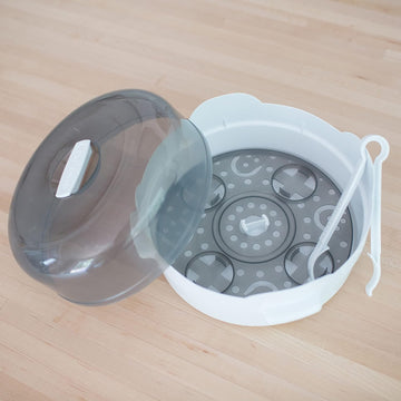Dr. Brown's Microwave Steam Sterilizer for Baby Bottles, Nipples, Bottle Parts, Pacifiers, Teethers