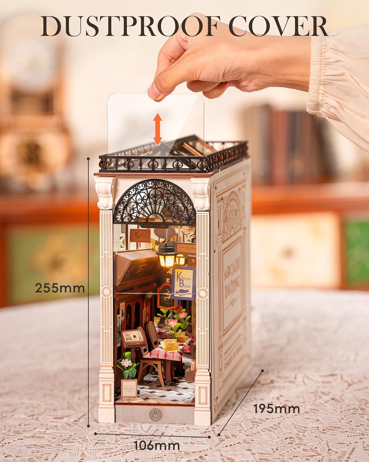 Rolife DIY Book Nook Wonderland Miniature Dollhouse Arcade Dating Kit 3D Wooden Puzzle TGB10
