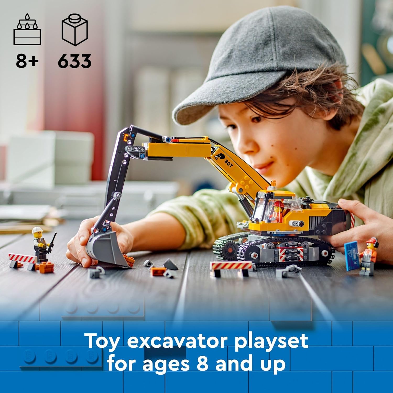 LEGO City Construction Excavator Toy  Building Toys for Boys & Girls, Ages 8+ (60420)