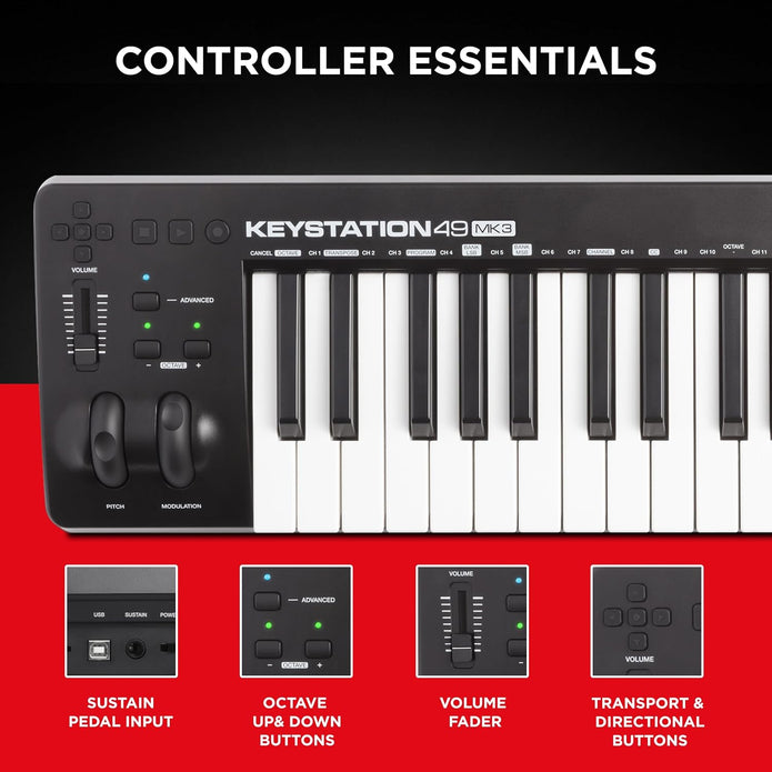 M-AUDIO Keystation 49 MK3 USB MIDI Controller