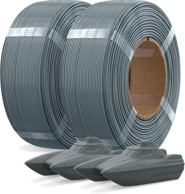 Case of 12 KG OVERTURE 2KG Bundle High Speed PETG Filament Refill 1.75mm (1 kg x2) Space Grey Box of 10