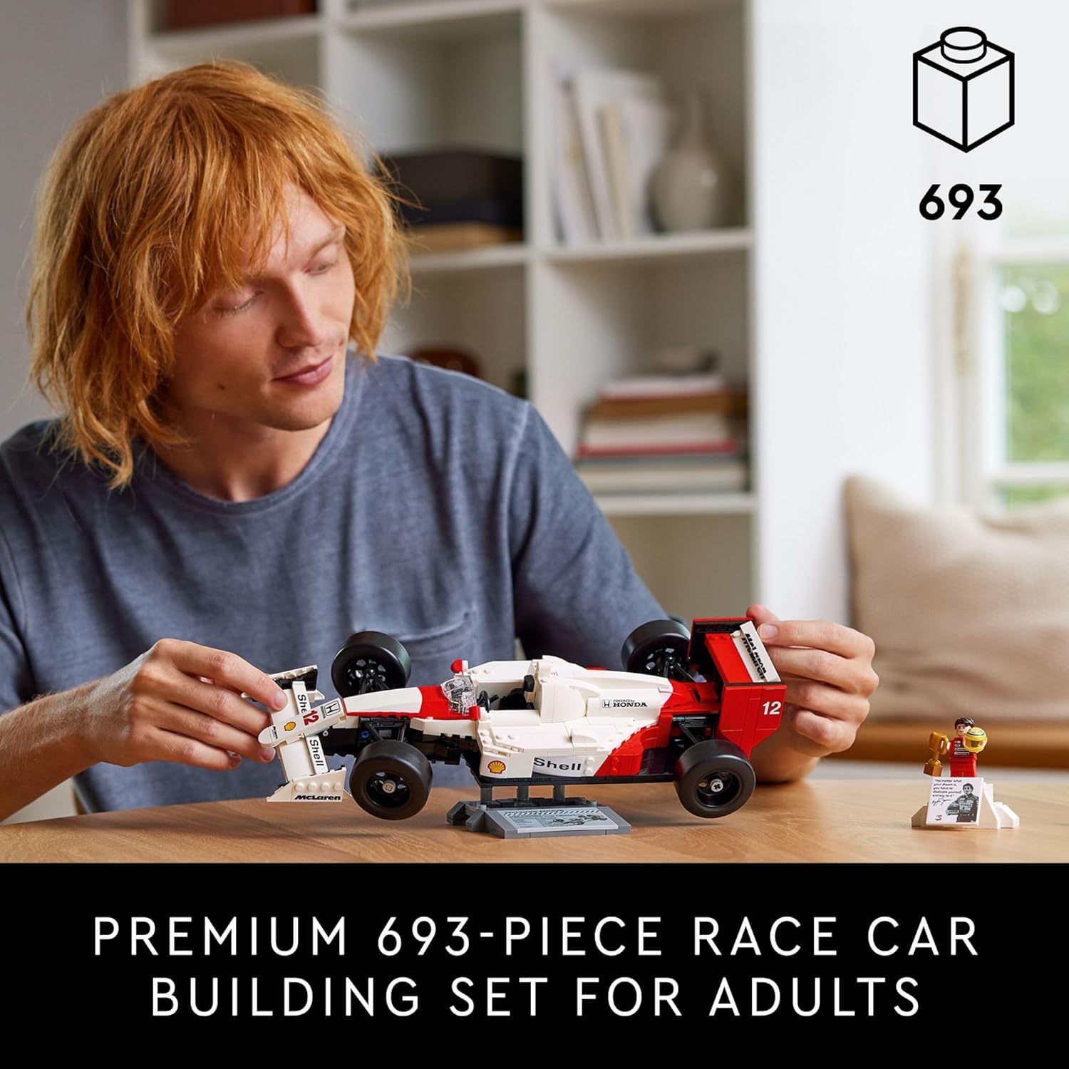 LEGO Icons McLaren MP4/4 & Ayrton Senna Minifigure Model Car Kit 18+ (10330)