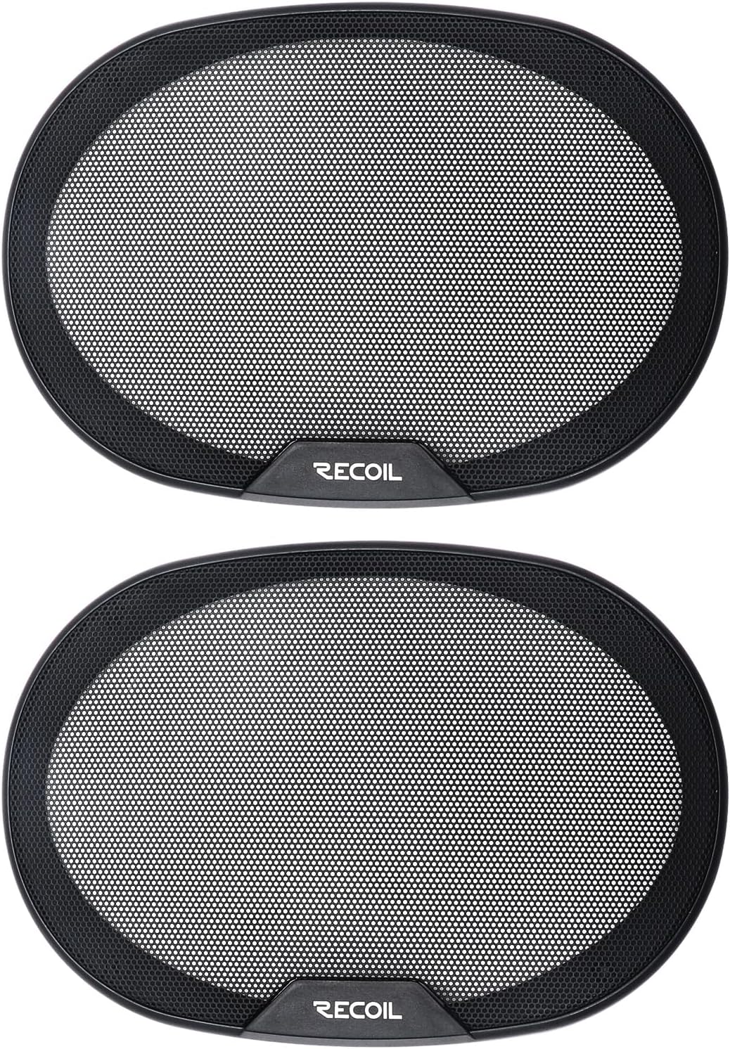 NEW/OPEN BOX Recoil RCX694 Echo Series 6x9 Inch Coaxial Car Speakers 4-Way with Grilles 240W Max, 120W RMS, Polypropylene Cone, Pair