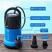 OPEN BOX  FOTING Sump Pump 1 HP 4600 GPH Clean/Dirty Submersible Water Pump-Q9003