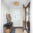 NEW/OPEN BOX 12'' Rattan Ceiling Light Fixture, 3 Light Bohemian Modern Woven gold  Ceiling Light