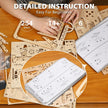 ROKR Marble Run Wooden Model Kits 3D Puzzle Mechanical Puzzles - LG501