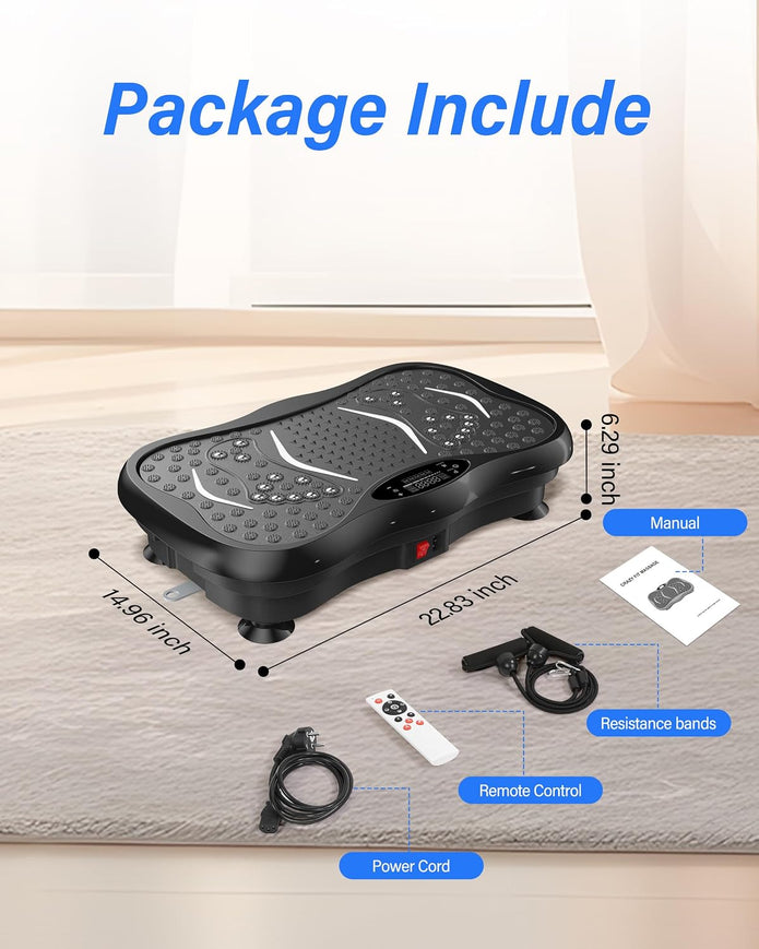 Used Vibration Plate Exercise Machine, 119 Adjustable Speed, 330 Lbs Capacity