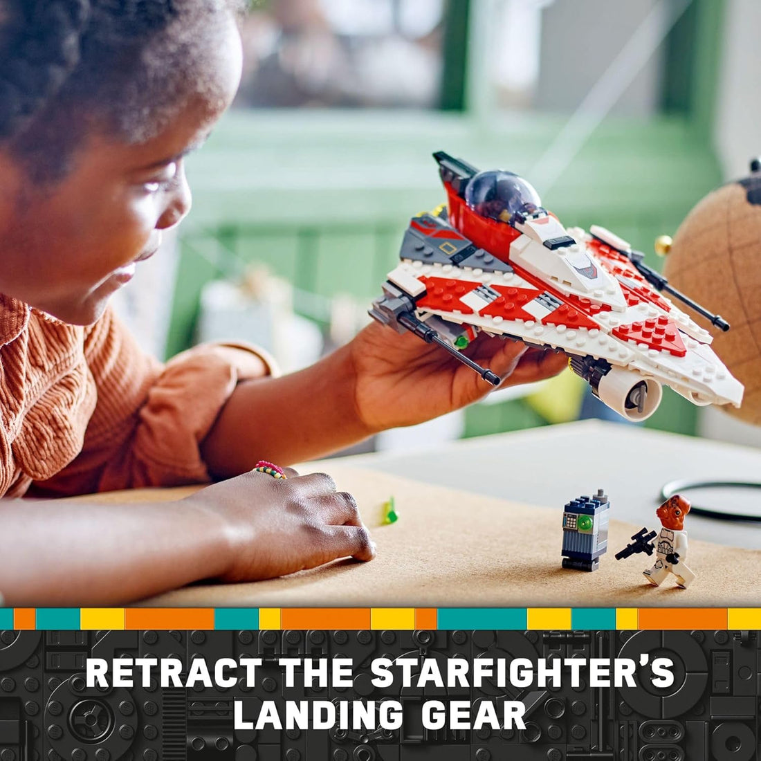 LEGO Star Wars Jedi Bob’s Starfighter Buildable Toy Vehicle(75388)