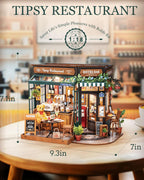 Rolife DIY Miniature House Kit Tipsy Restaurant (DG167) Dollhouse Kit