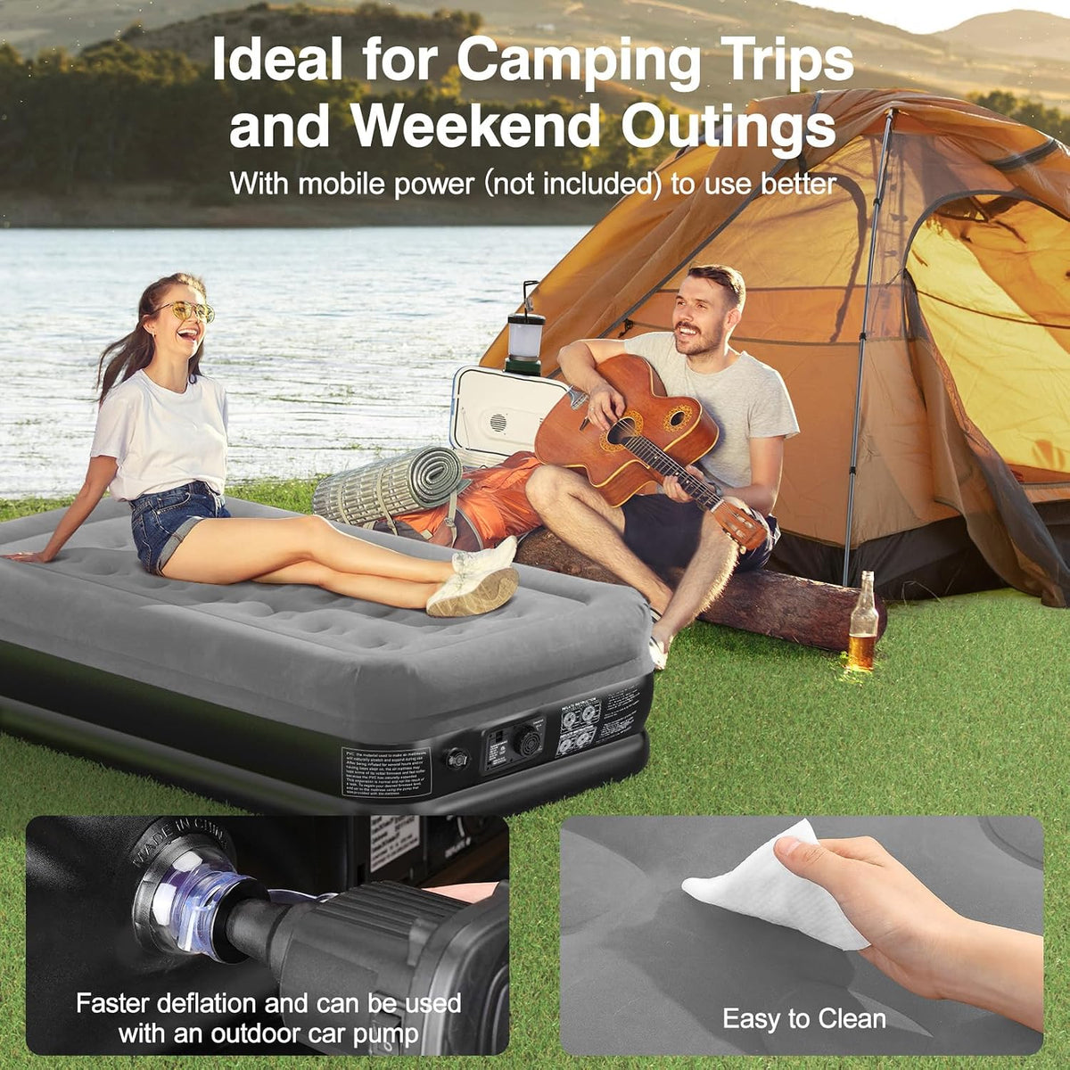 New/Open box Lewondr Twin Air Mattress with Built in Pump,18