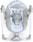 LIKE NEW Ingenuity ConvertMe 2-in-1 Compact Portable Automatic Baby Swing & Infant Seat, Battery-Powered Vibrations, Nature Sounds, 0-9 Months 6-20 lbs