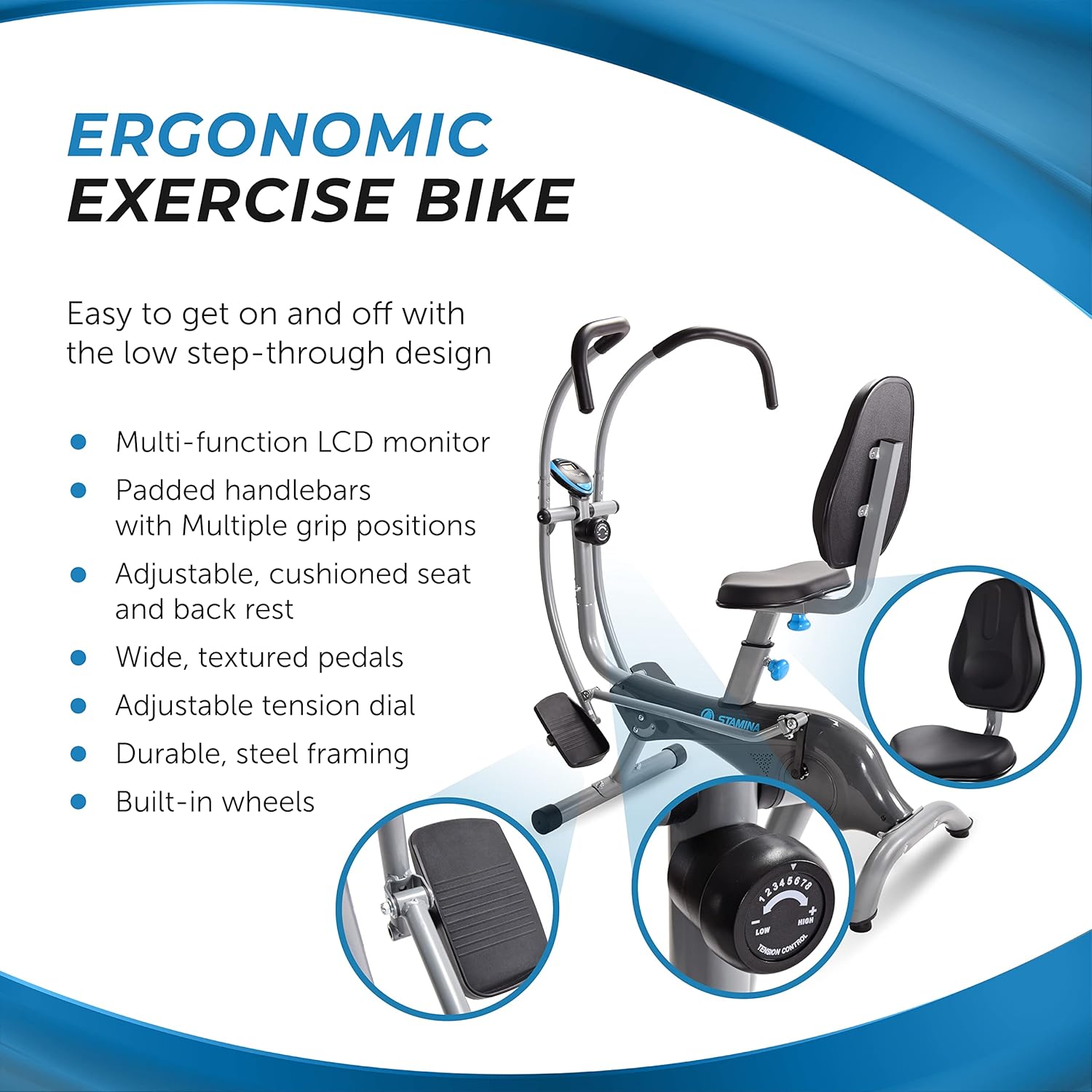 Stamina Active Aging EasyStep  Recumbent Stepper model number ‎40-0200