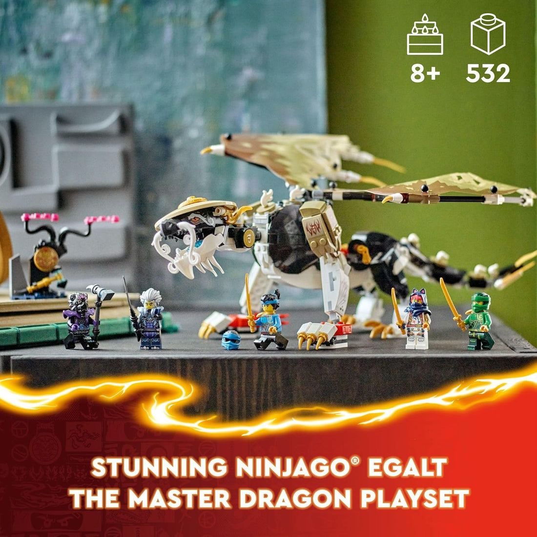 LEGO NINJAGO Egalt The Master Dragon Action Figure Hero Toy Battle Set (71809)