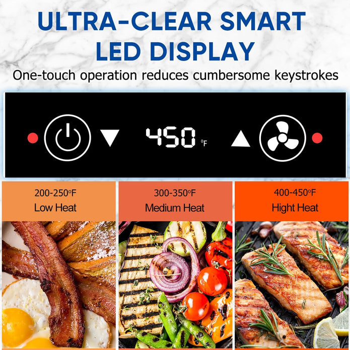 NEW CUSIMAX Indoor  Electric Smokeless Grill Portable Korean BBQ Grill, Single Plate, Blue ,CMRG-200