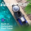 USED/EXCELLENT CONDITION AQUASTRONG in/Above Ground Pool Pump High Flow Self Primming Swimming Pool Pump, Light Blue