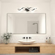 New/Open box Artika Swirl 27W LED Modern Vanity Light Fixture, Matte Black