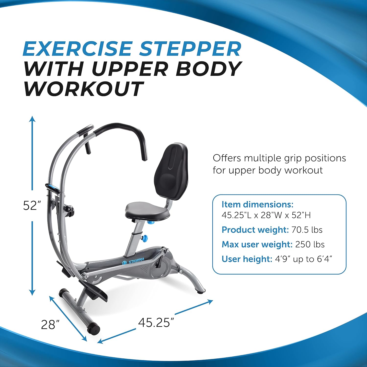 Stamina Active Aging EasyStep  Recumbent Stepper model number ‎40-0200