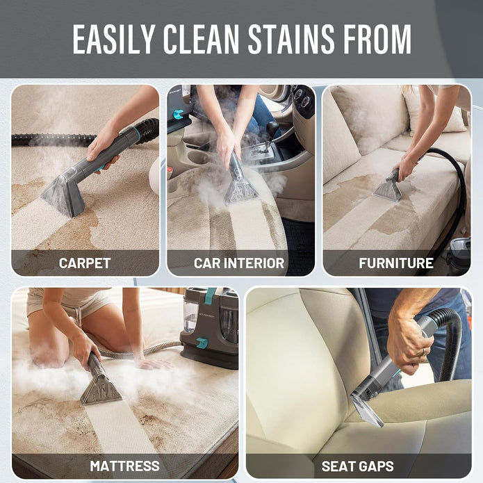 NEW Starrybot Portable Carpet Cleaner with Steam, 18Kpa Spot Cleaner-C-AC2502