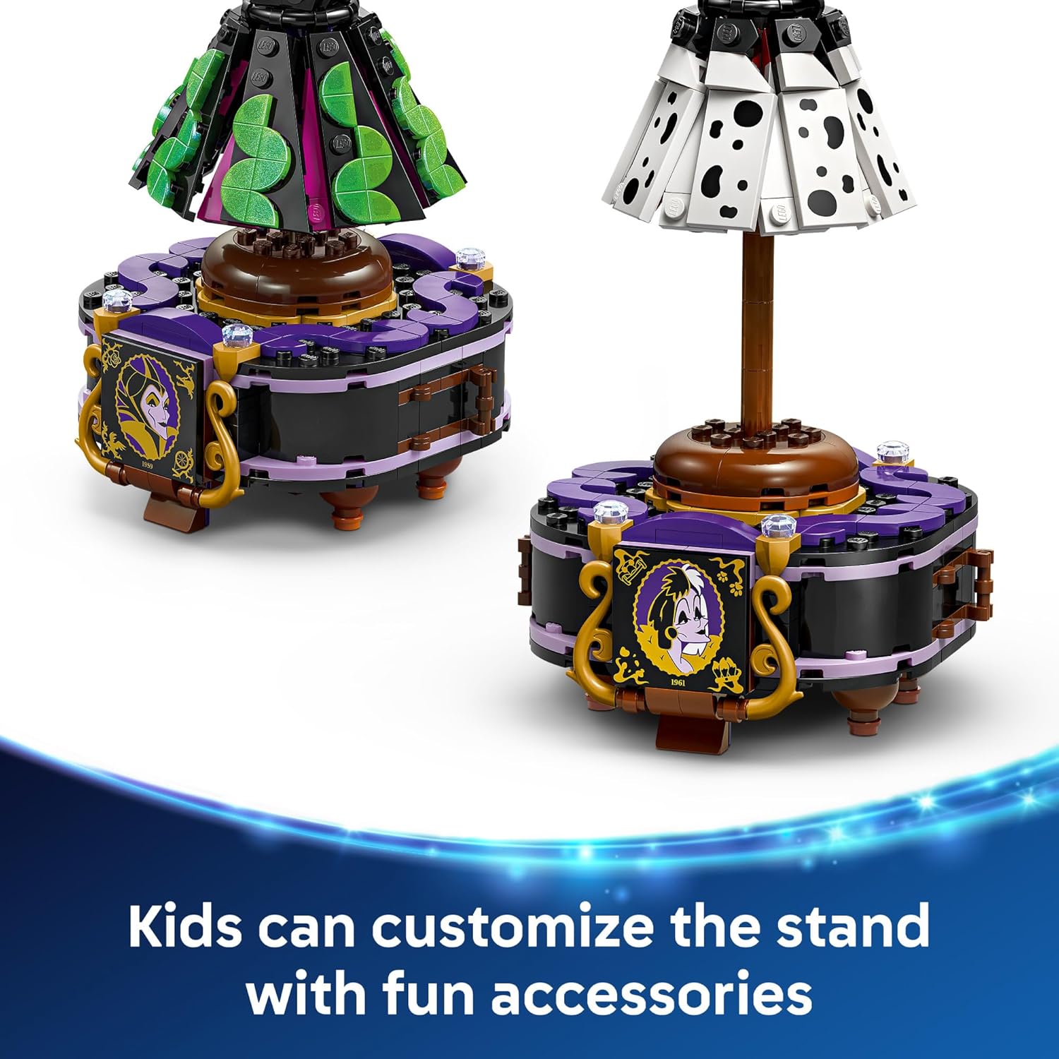 LEGO Disney Villains Maleficent’s and Cruella De Vil’s Dresses Kids Toy(43262)