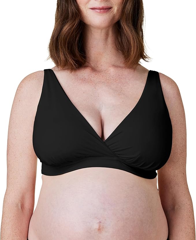 BRAVADO! DESIGNS Women's Ballet Nursing Bra for Breastfeeding Wireless Sleep Maternity Bra