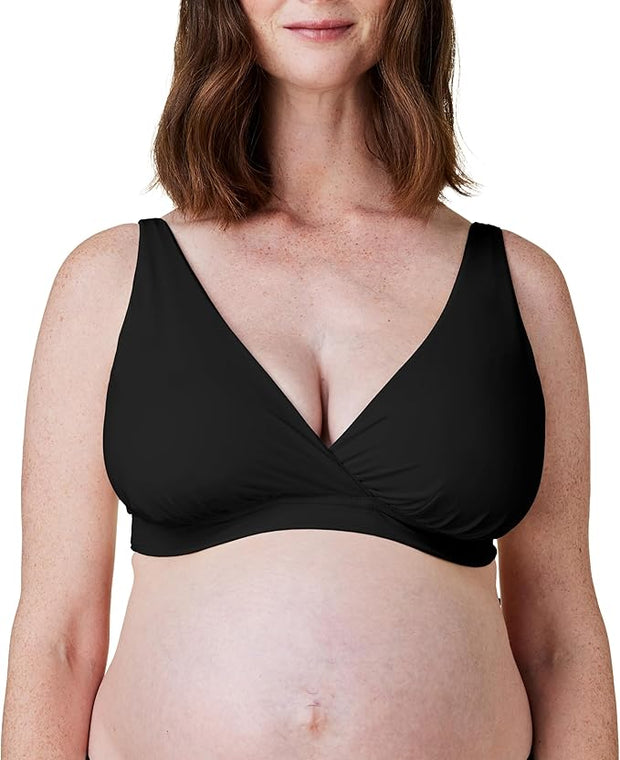 BRAVADO! DESIGNS Women's Ballet Nursing Bra for Breastfeeding Wireless Sleep Maternity Bra