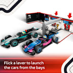 LEGO City F1 Garage & Mercedes-Model Race Car Building Toy  Playset for Kids (60444)