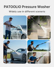 USED/LIKE NEW PATOOLIO Pressure Washer,1600W , 4000PSI 2.6 GPM Max Power Washer with Foam Cannon 23FT Hose-W6