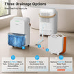 KNKA 2500 Ft² Max 34 Pints Dehumidifier for Basement with Drain Hose, White-PD22SC-12