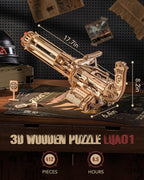 ROKR 3D Wooden Puzzles Rotating-Barrel Machine for  Teens and Adults ,LQA01