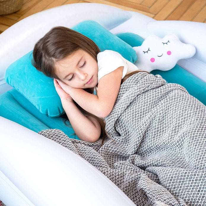 Sleepah Inflatable Toddler Travel Bed  Inflatable  Portable Bed Air Mattress Set
