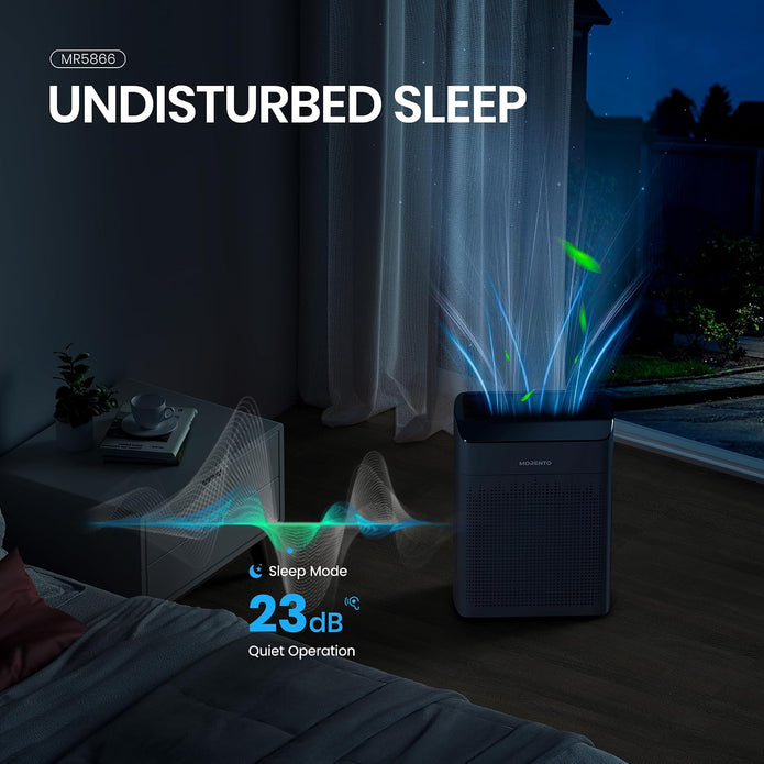 New/Open box MORENTO Air Purifiers for Home Large Room Up to 1690 ft² with PM 2.5 Air Quality Monitor, Wi-Fi MR5866
