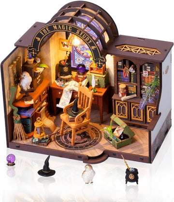 Rolife DIY Miniature House Kit  The Magic Study Mini Wooden Kit (DG166)