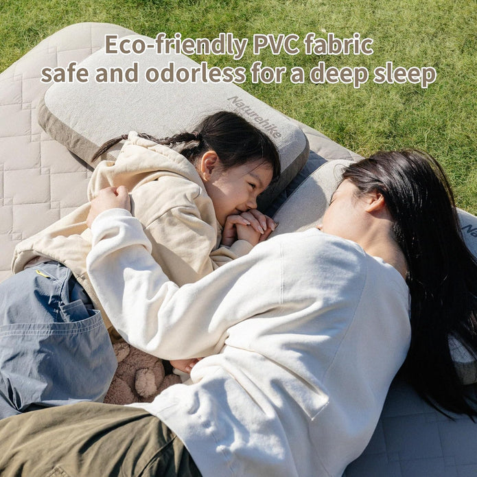 Naturehike Inflatable Mattress with Matte Surface and Built-in Pump 205 x 155 x 30 cm (for 2 People)