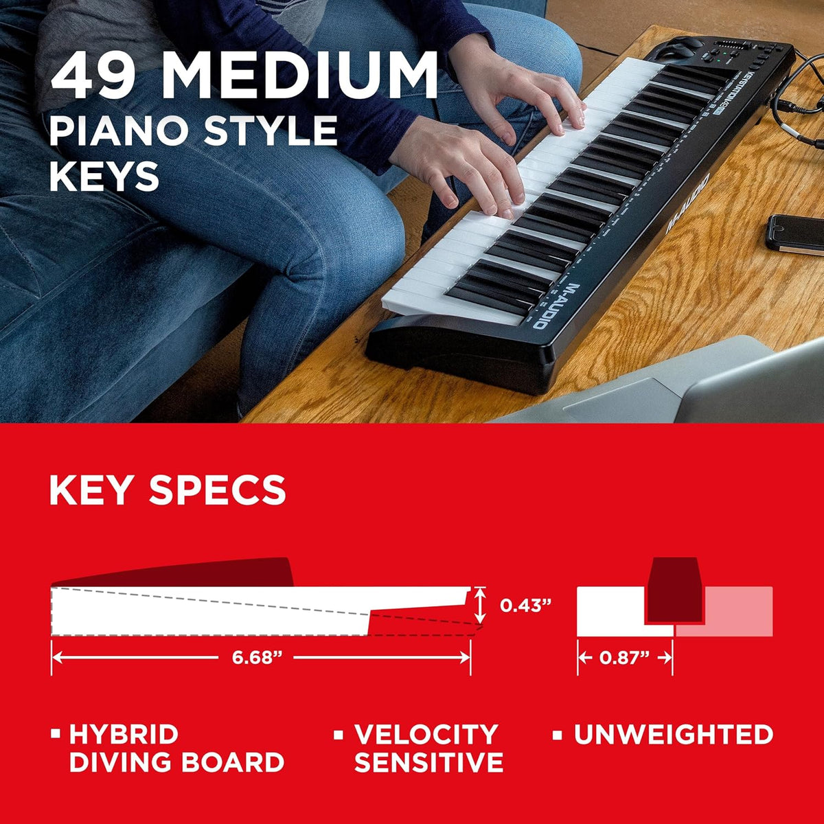 M-AUDIO Keystation 49 MK3 USB MIDI Controller