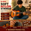 USED/LIKE NEW Pyle Beginner 36” Classical Acoustic Guitar - 3/4 Compact Size 6 String Linden Wood Guitar w/Gig Bag