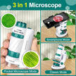 KinZon Portable Microscope - STEM Pocket Microscope for Children