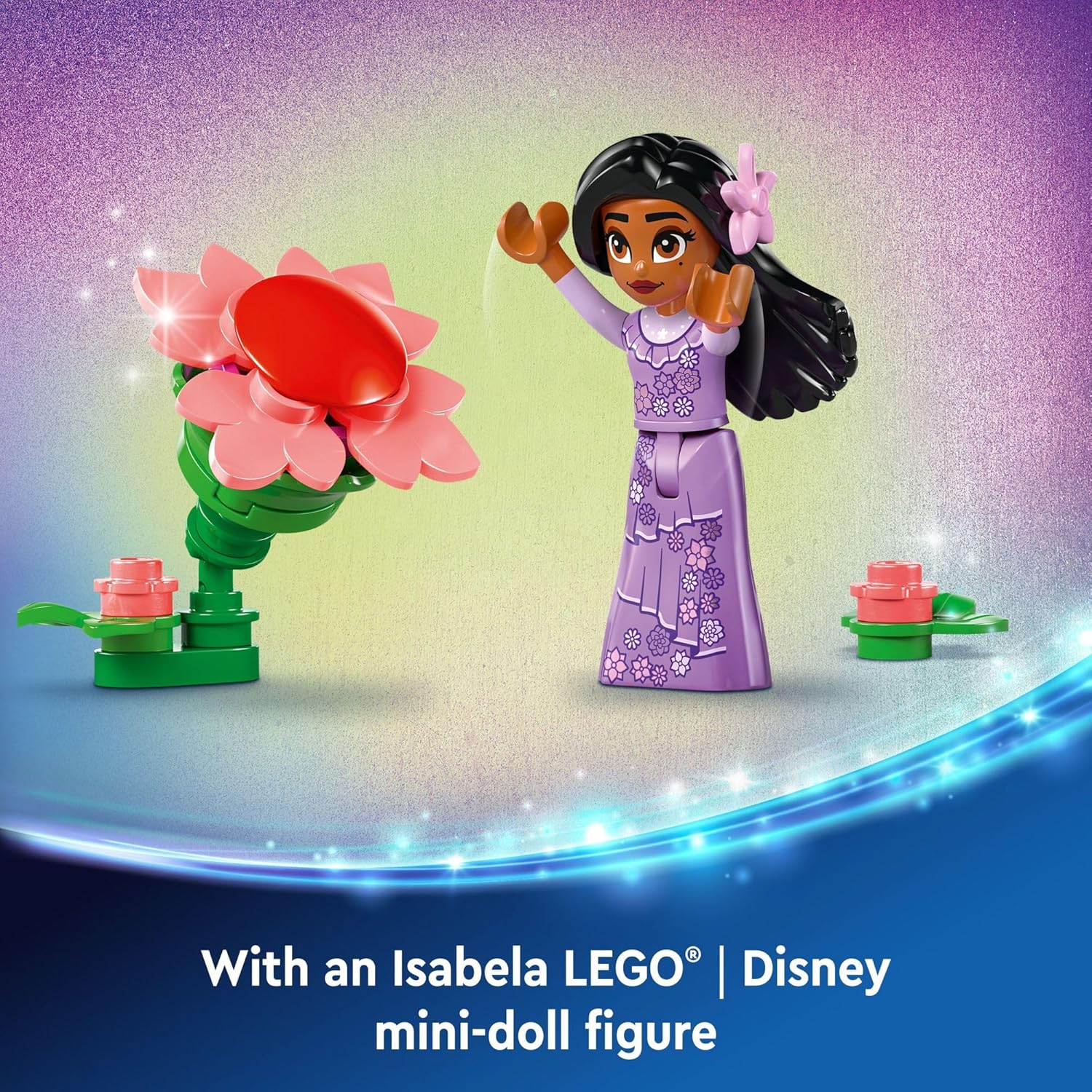 LEGO Disney Encanto Isabela’s Flowerpot, Buildable Orchid Flower Toy for Kids (43237)