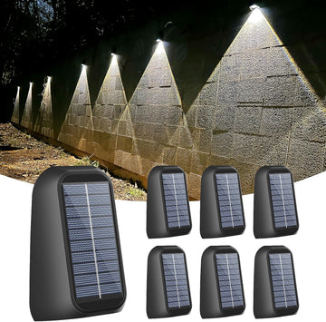 10 Pack Solar Fence Lights Outdoor 8 Colors,Bright Deck Lights Solar Outdoor