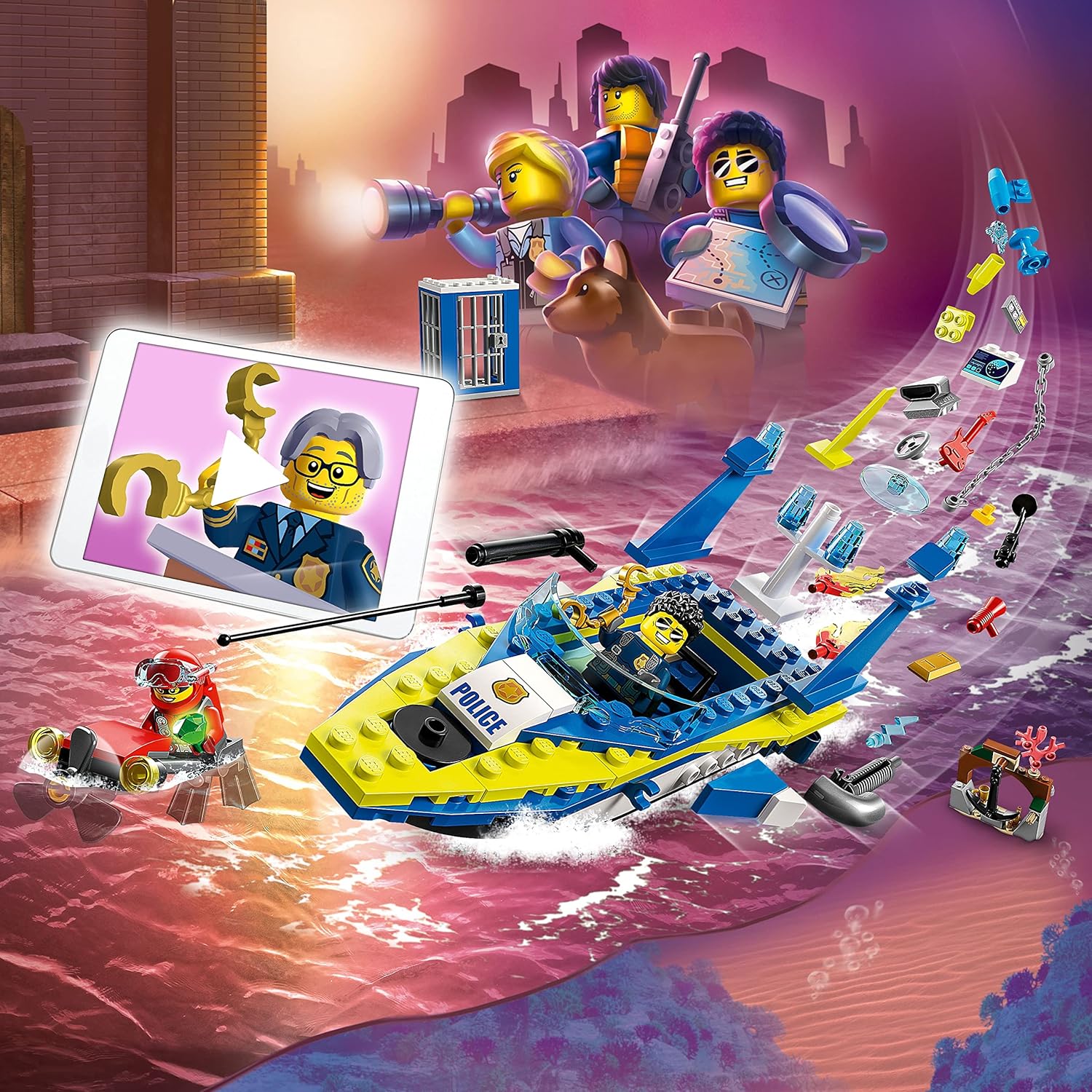 LEGO City Water Police Detective Missions  Building Toy (60355)