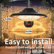 DONYER POWER Electric Outdoor Heaters for Garden Patio Heater with Remote Halogen(CA502B)