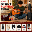 USED/LIKE NEW Pyle Beginner 36” Classical Acoustic Guitar - 3/4 Compact Size 6 String Linden Wood Guitar w/Gig Bag