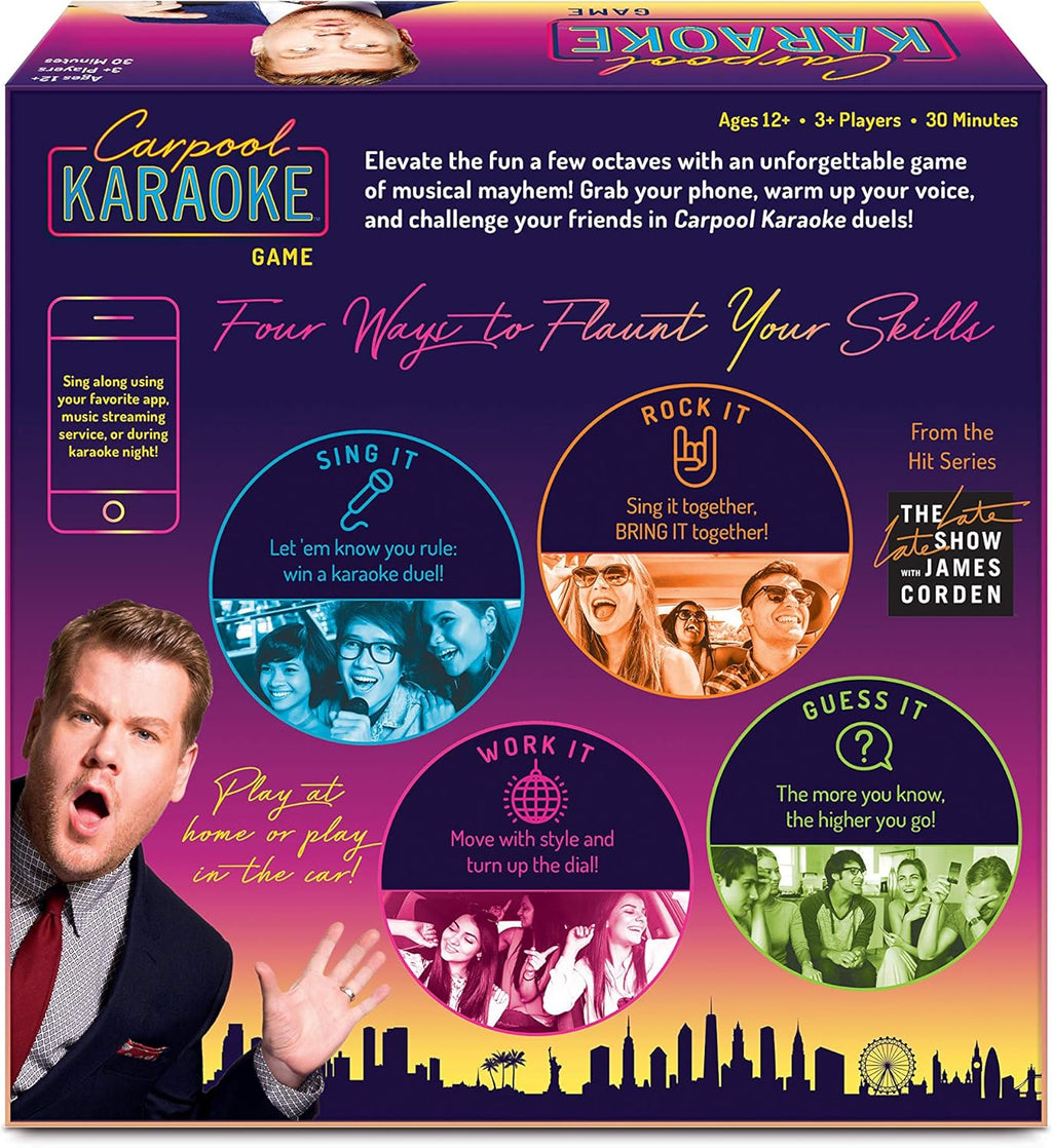 Carpool Karaoke Game, from The Hit Series The Late Late Show with James Corden, 3+ Players