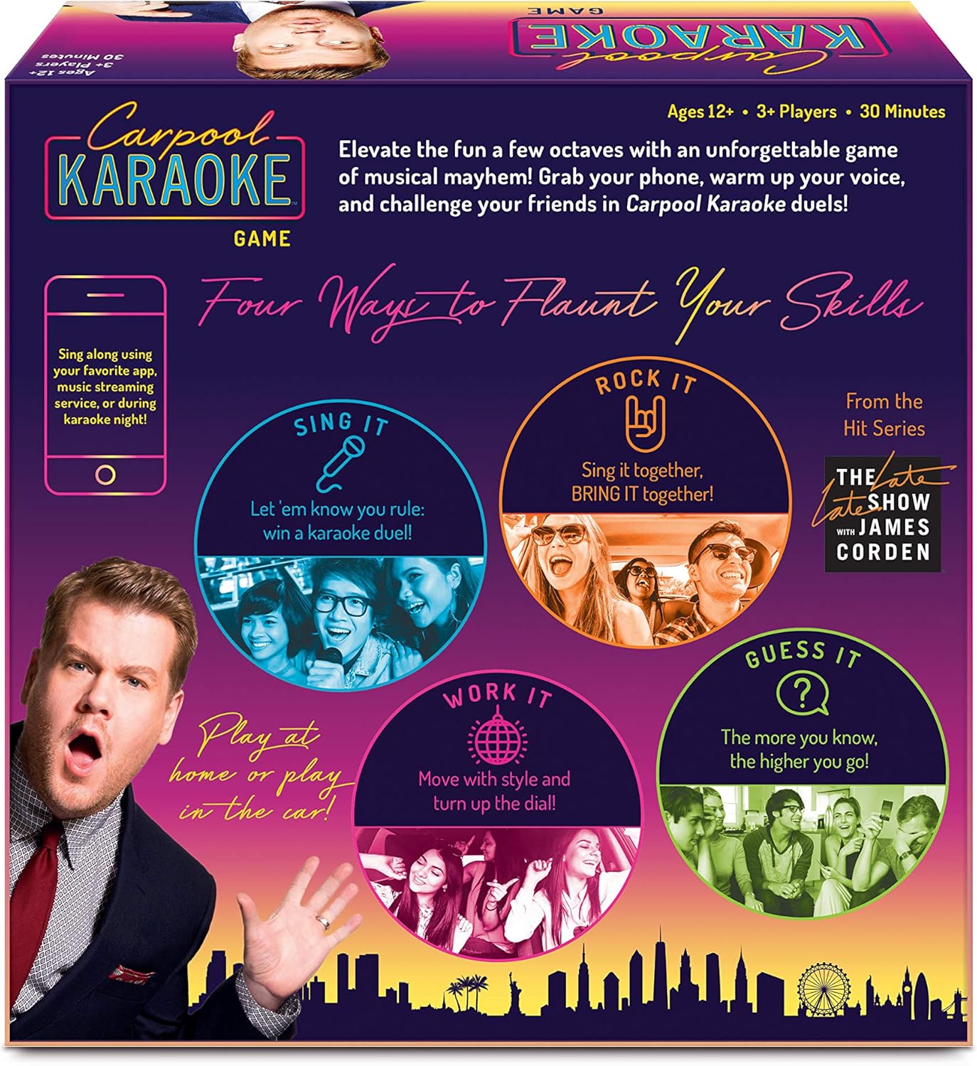 Carpool Karaoke Game, from The Hit Series The Late Late Show with James Corden, 3+ Players