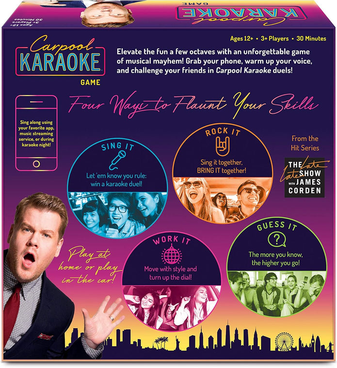 Carpool Karaoke Game, from The Hit Series The Late Late Show with James Corden, 3+ Players